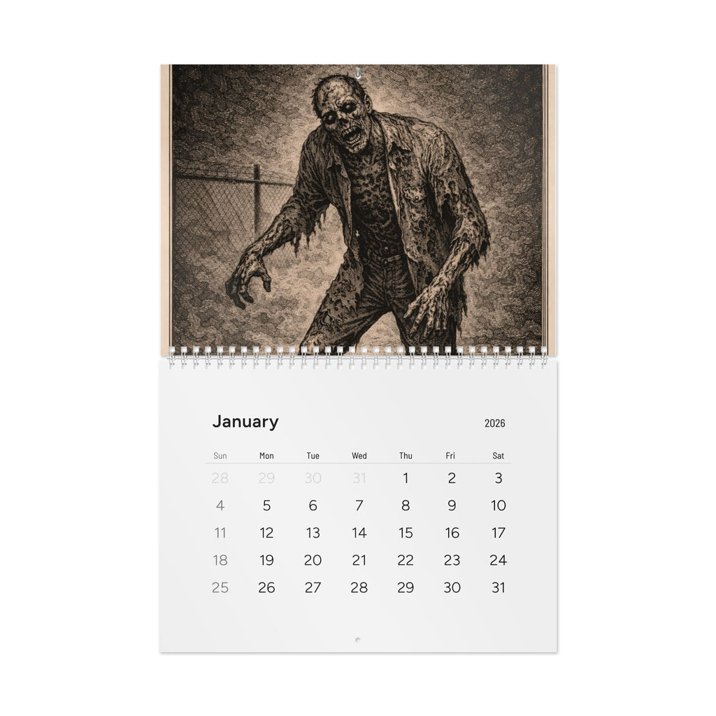 SCP 2026 Minimal Wall Calendar — Clean Monthly Grid Planner