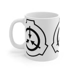 SCP Foundation Logo 11oz Ceramic Mug —  Sci‑Fi Coffee Cup