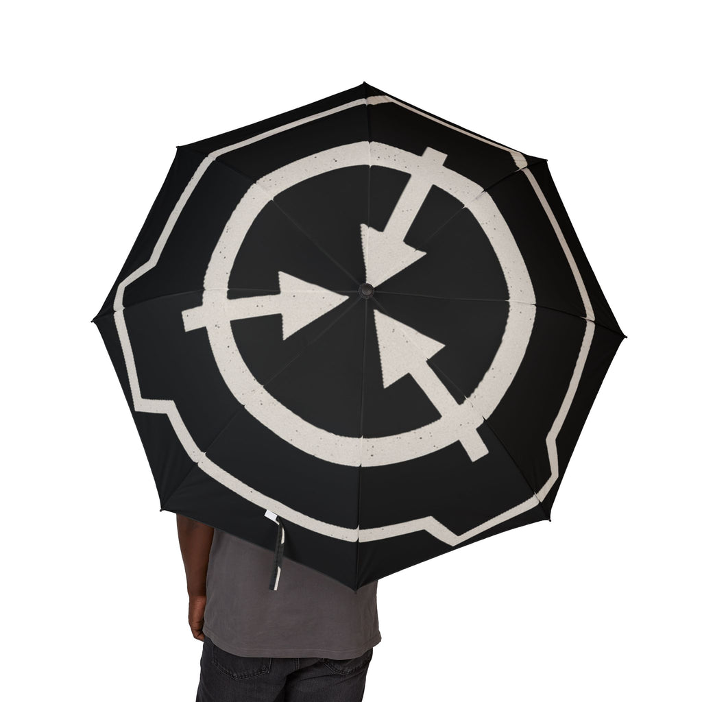 SCP Foundation Logo Foldable Umbrella — Semi‑Automatic Compact Rain Umbrella