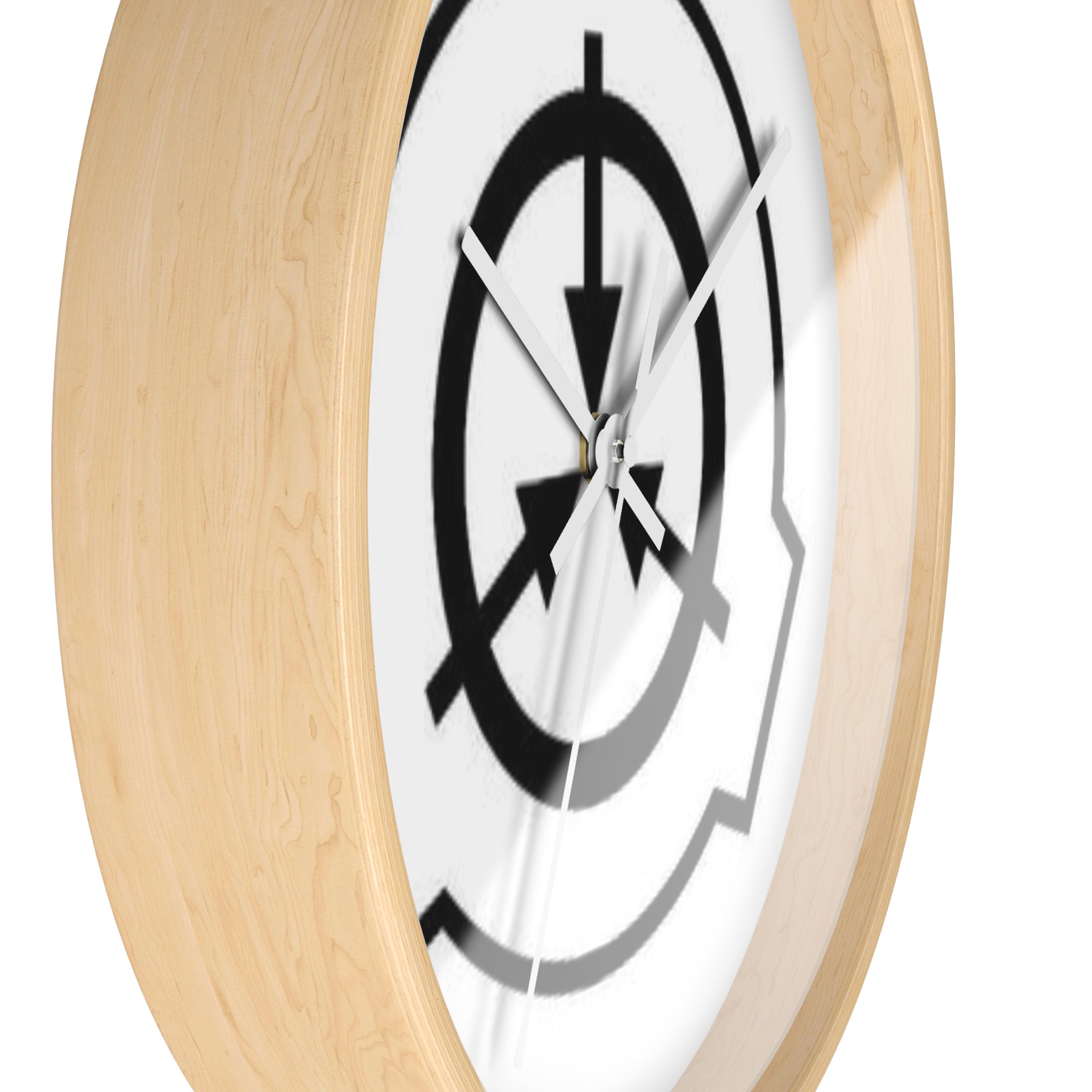 SCP Foundation Logo Wall Clock — Minimal Black Emblem Home Decor