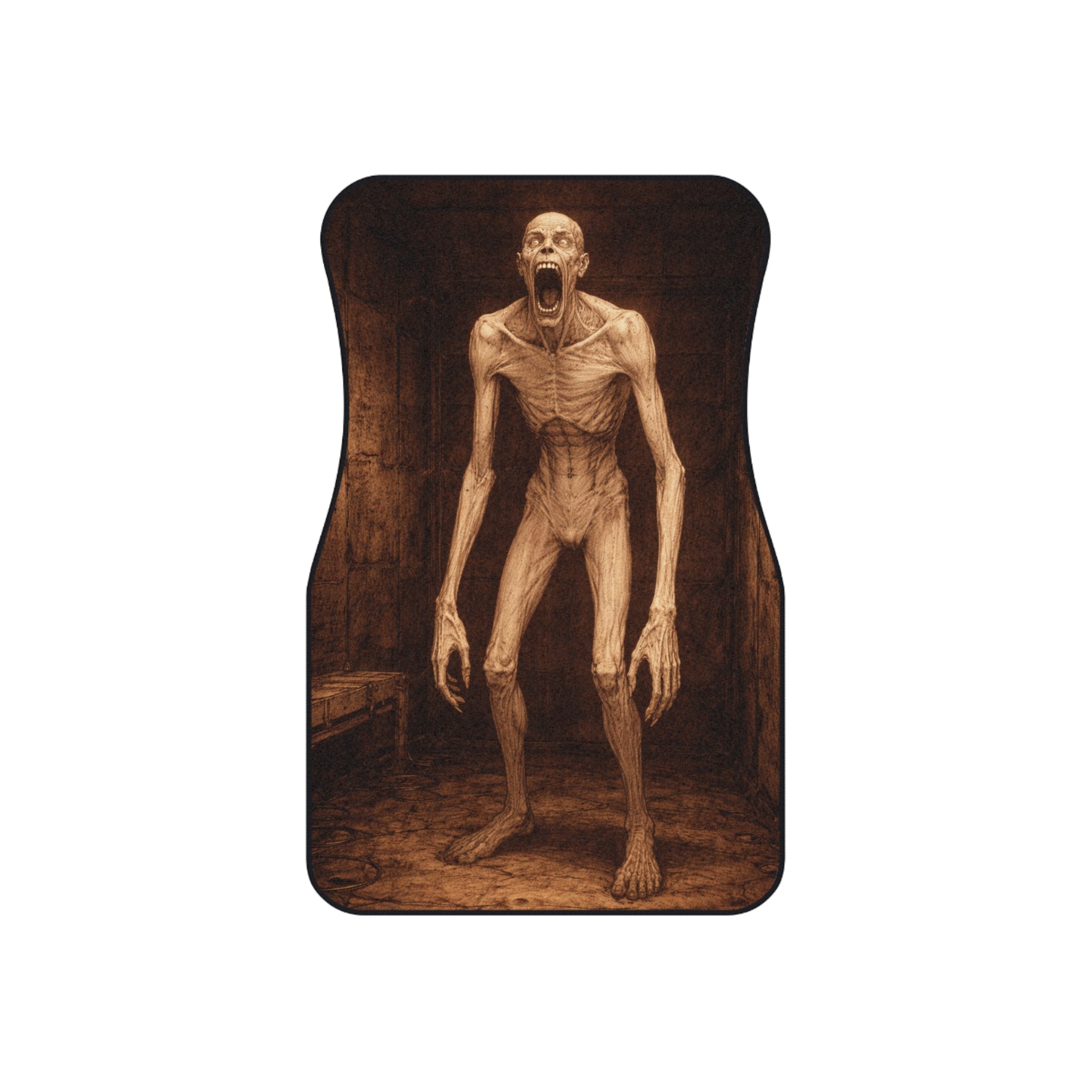 Horror Car Mats Set of 4 — Plague Doctor & Creepy Monster Floor Mats SCP-096 SCP-049 SCP-3899 SCP-106