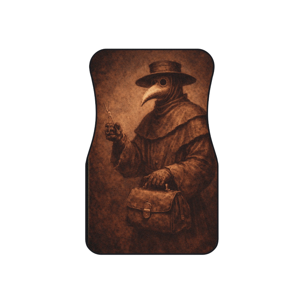 Horror Car Mats Set of 4 — Plague Doctor & Creepy Monster Floor Mats SCP-096 SCP-049 SCP-3899 SCP-106