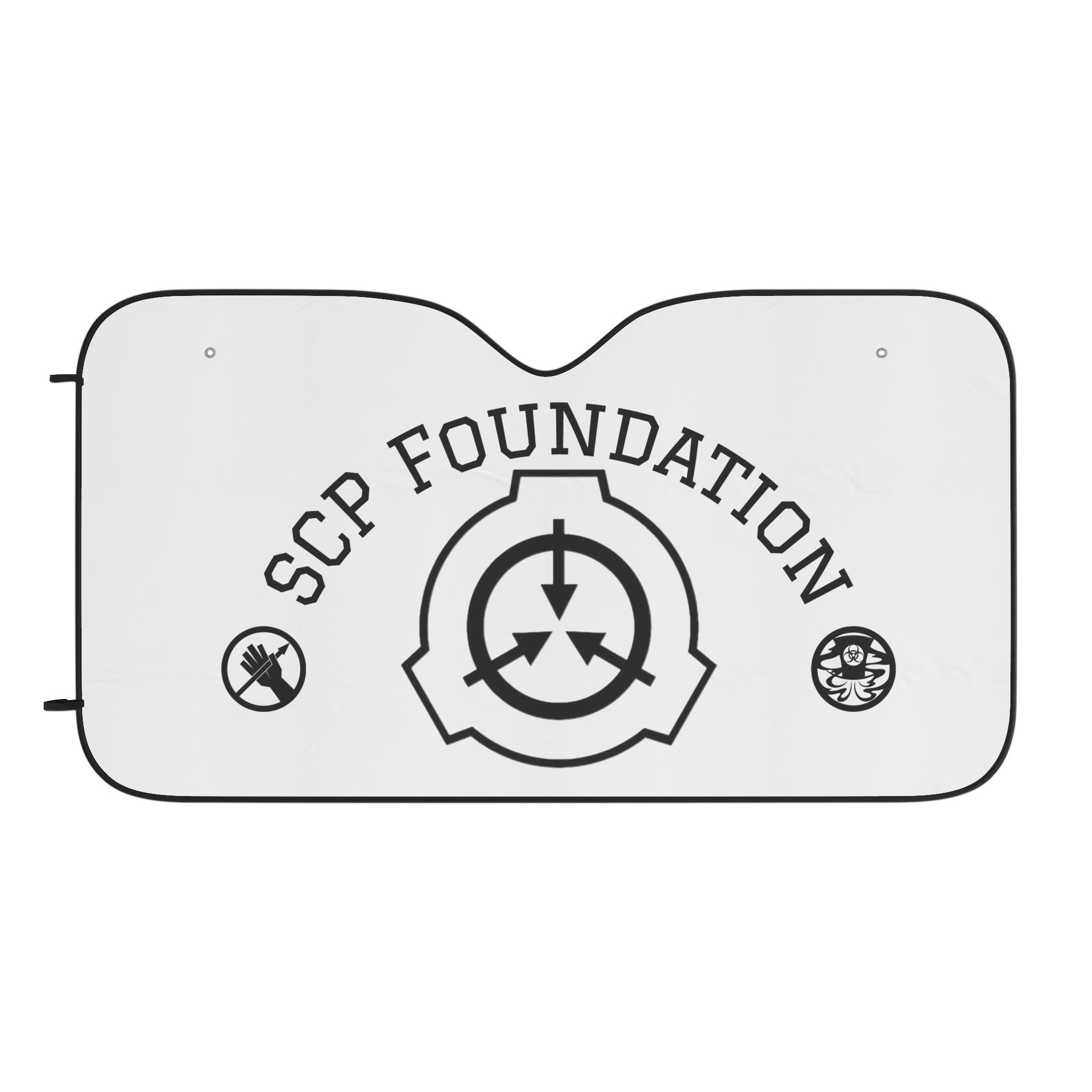 SCP Foundation Car Sun Shade — Logo Front Windshield Protector