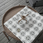 Minimalist Black & White SCP Logo Wrapping Paper — Repeating Emblem Gift Wrap