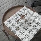 Minimalist Black & White SCP Logo Wrapping Paper — Repeating Emblem Gift Wrap