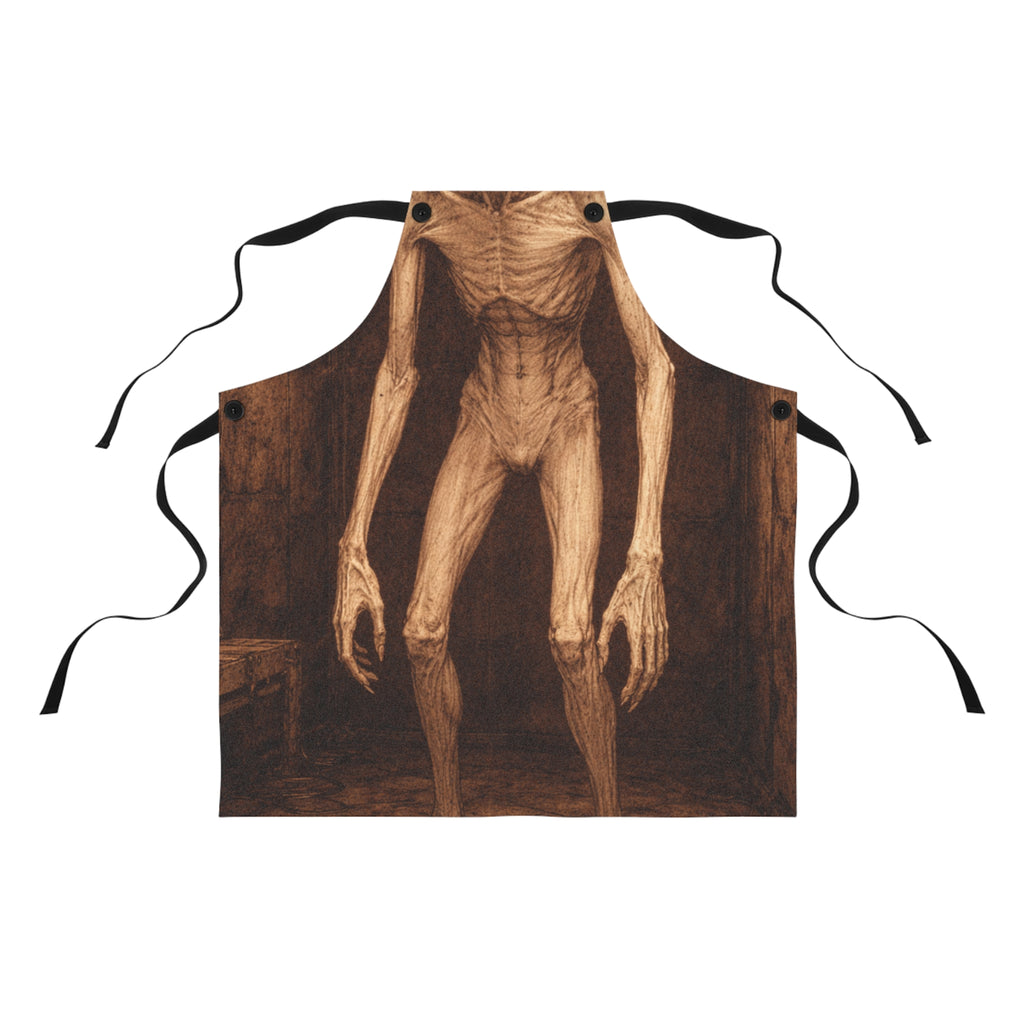 Horror SCP-096 Apron — Spooky Full-Print Cooking Apron for Halloween & Haunted Parties
