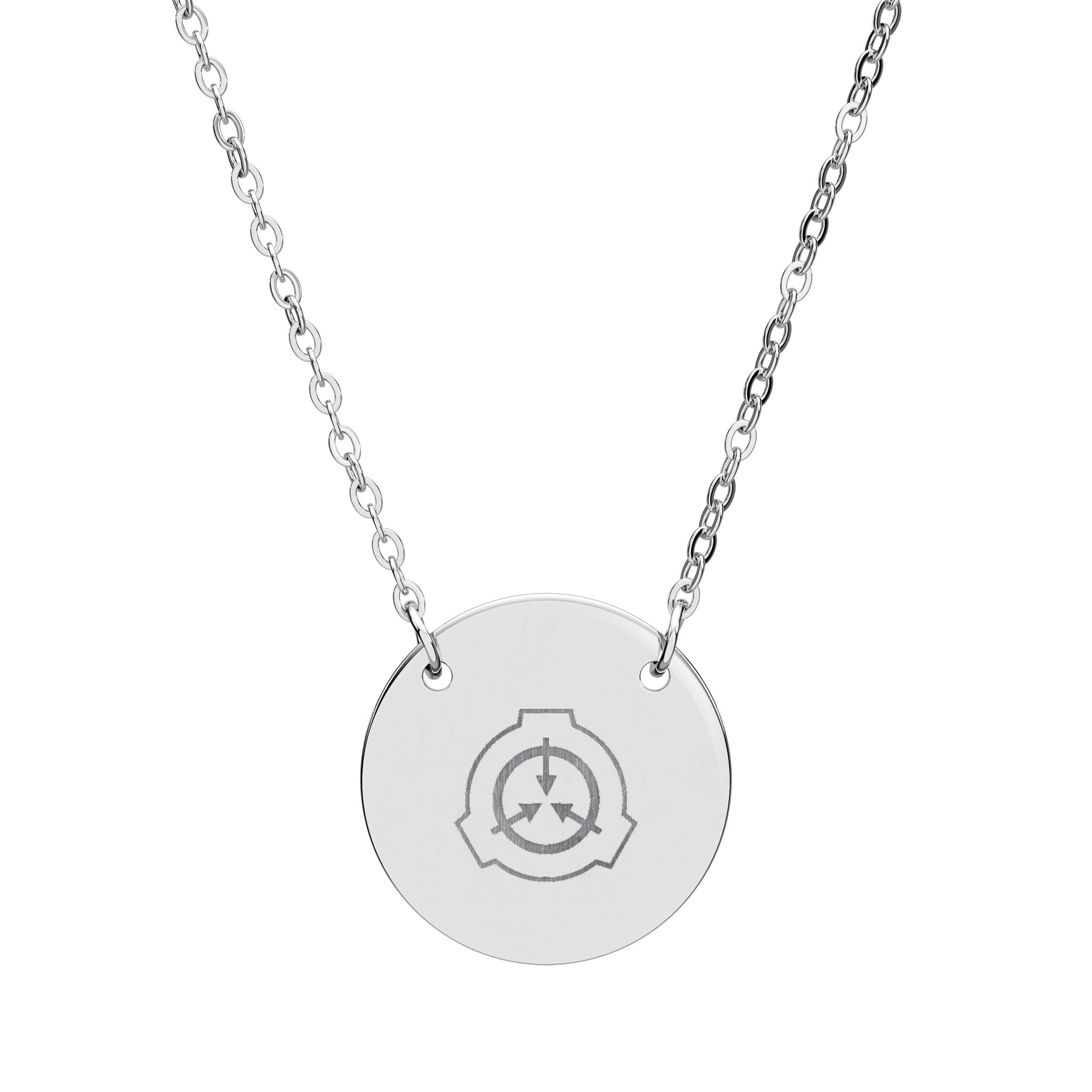 Engraved SCP Logo necklace