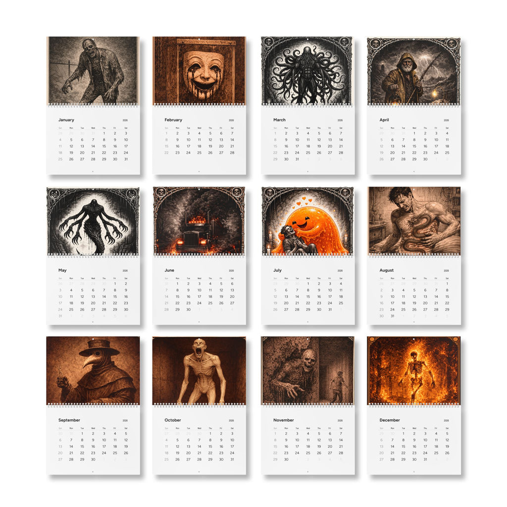 SCP 2026 Minimal Wall Calendar — Clean Monthly Grid Planner