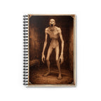 SCP-096 Horror Creature Spiral Notebook — Skeletal Screamer Gothic Journal (Ruled)