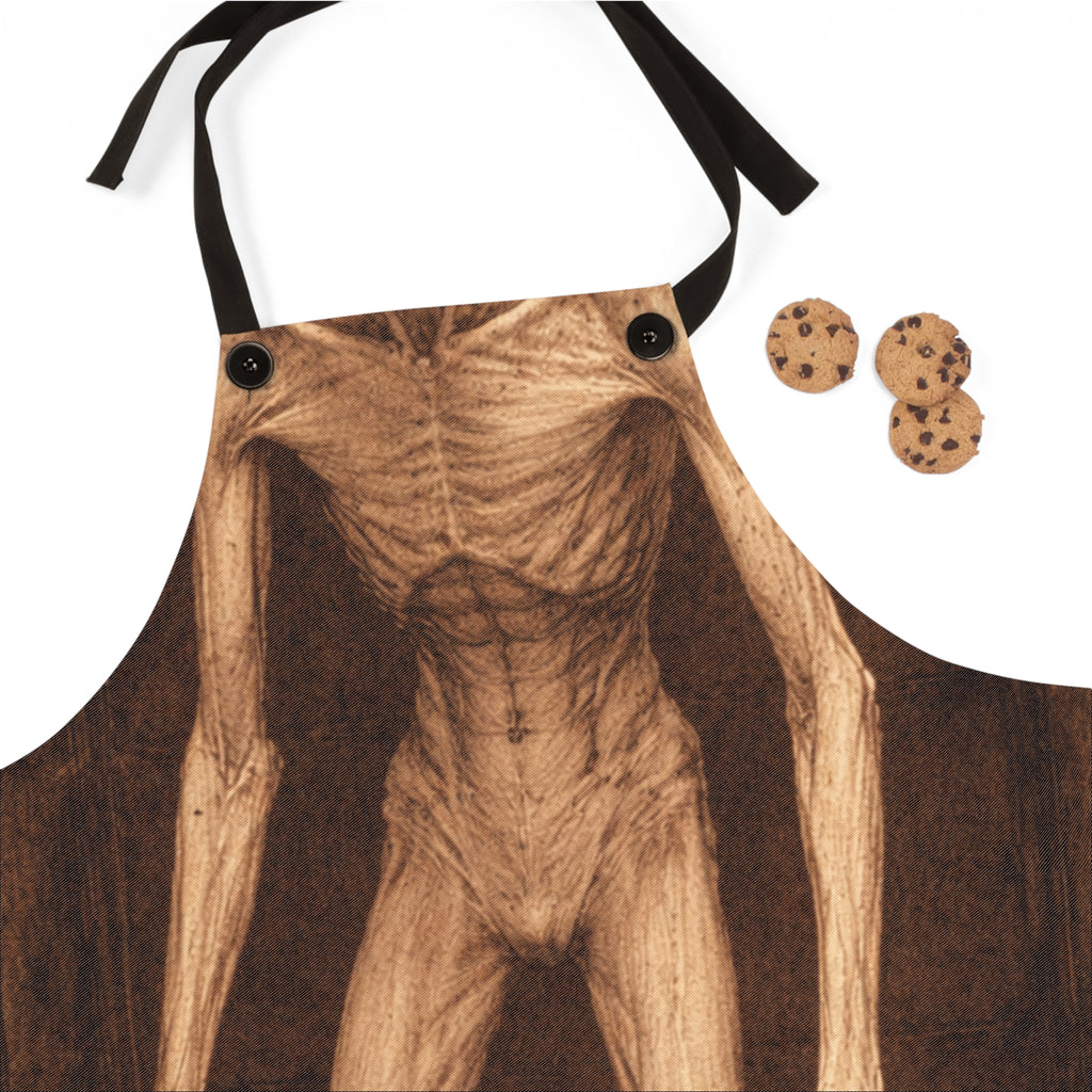 Horror SCP-096 Apron — Spooky Full-Print Cooking Apron for Halloween & Haunted Parties