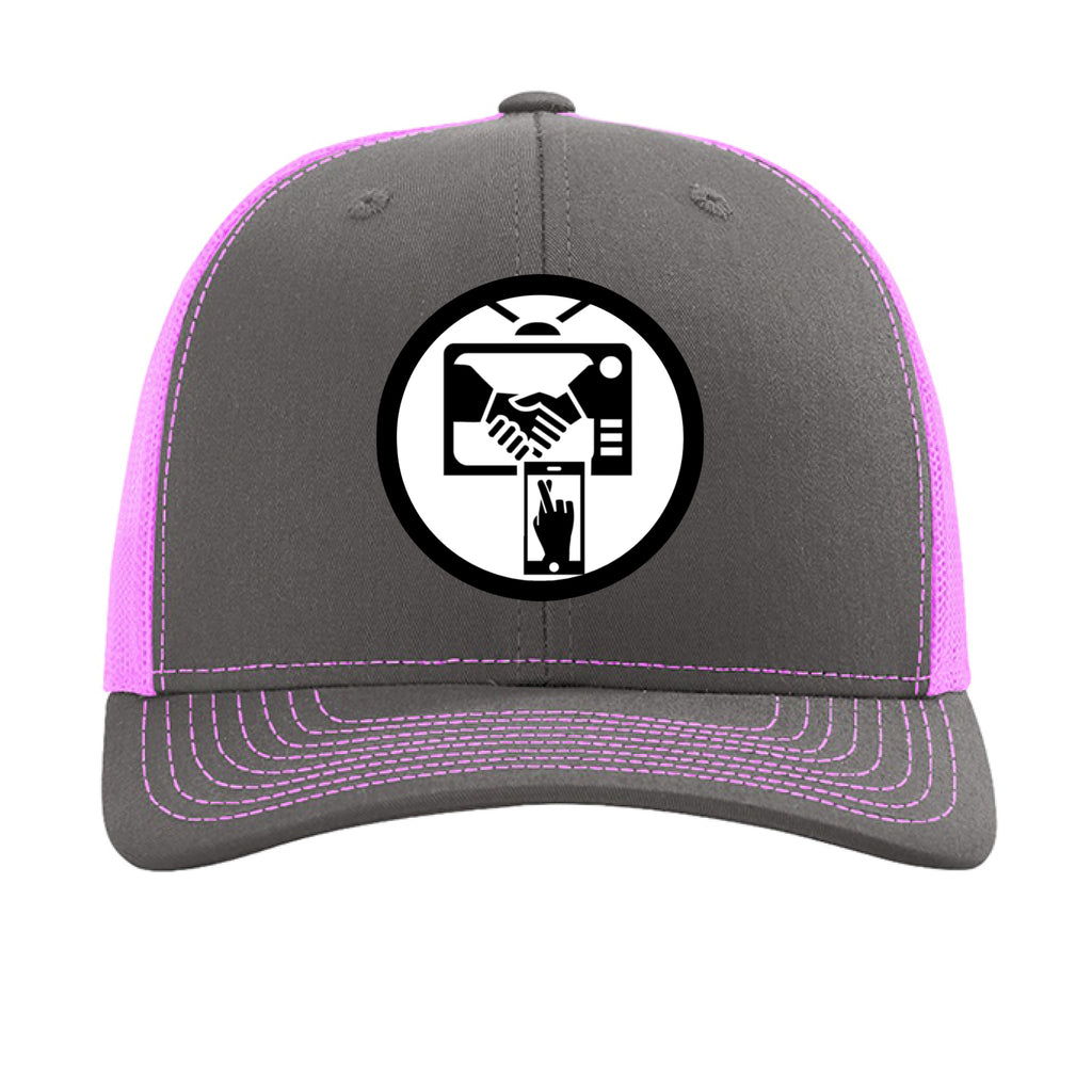 Charcoal/ Neon Pink - FRONT