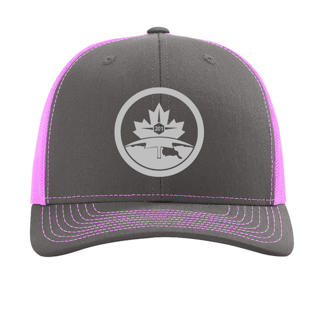 Charcoal/ Neon Pink - FRONT